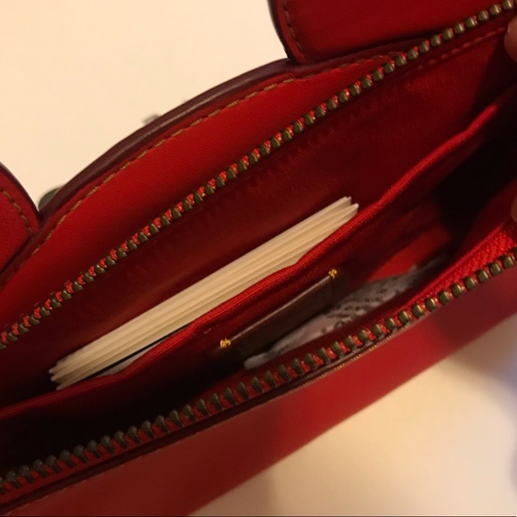 Coach Red Mickey Wristlet - Picture 3 of 4